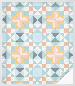 Ablakfólia Öntapadós Adatvédelem Színes geometria 100x116