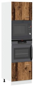 vidaXL “Lyon” antik fa szerelt fa mikrohullámú szekrény