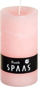Oszlopos gyertya SPAAS RUSTIK 13 cm rózsaszín