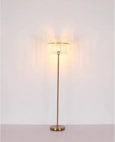 Globo 15698-4HM Függeszték fém matt arany színek, üvegrúd opál, átlátszó, kábel PVC fekete, HxSzxM: 1100x200x1400mm, 4x E27 60W 230V izzók nélkül