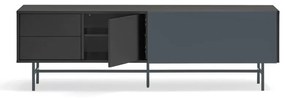 Fekete-antracitszürke TV-állvány 180x56 cm Nube – Teulat