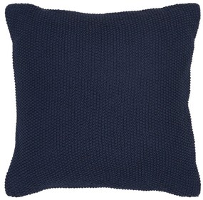 Santos díszpárna, újrahasznosított pamut, sötétkék 45x45 cm