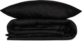 Elegant pamut szatén dupla ágyneműhuzat garnitúra 200 × 220 cm, fekete