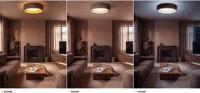 BRILAGI-LED mennyezeti lámpatest VELVET VARI LED/24W/230V CCT Ø 45 cm barna/arany