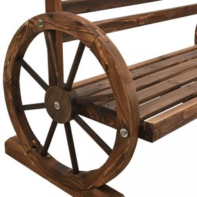 tömör fenyőfa kerti pad 112 cm