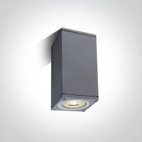 ONE LIGHT 67426D-G OUTDOOR CUBES Modern Kültéri Fali Lámpa Szürke GU10 IP44