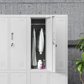 BHP munkaruhaszekrény szürke: BARTEK 2 Plus