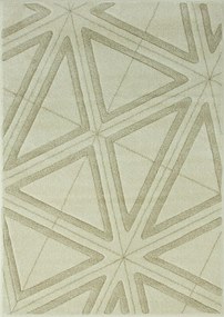 80x150 cm Divatos Krémszínű Bézs Szőnyeg Soho Háromszögek