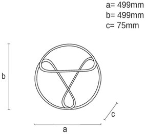 LED állítható mennyezeti lámpa LED/75W/230V 3000-6500K barna/fekete + DO