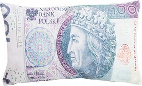 Dekoratív párna 100 pln száz zloty ajándék dísz plüss