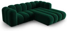 Sötétzöld sarokkanapé (jobb oldali) Lupine – Micadoni Home