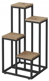 Virágtartó állvány növények artisan-fekete álló fém