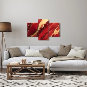 Kép - Vörös-arany márvány (90x60 cm)