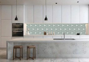Wallplex konyhahátfal Zöld Hexagon (Méret: 60x240)