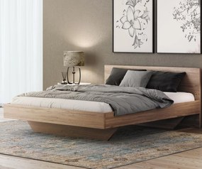 AMI nábytek Levitációs ágy bútorlapból 160x200, tölgy craft DM2