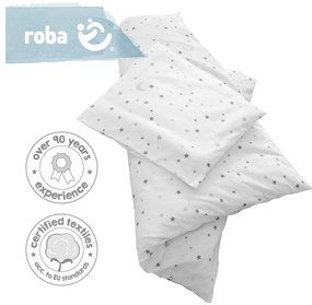 Fehér pamut gyerek ágyneműhuzat babaágyhoz 80x80 cm Sternenzauber – Roba