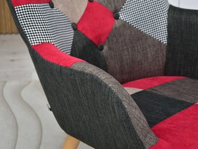Fotel Nutri (patchwork + fekete). 1110348