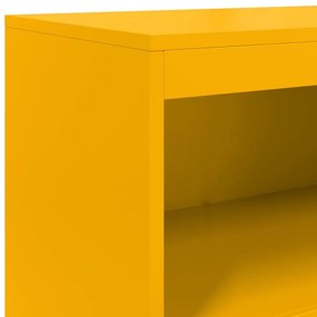 mustársárga acél magasszekrény 68,5 x 38,5 x 123,5 cm