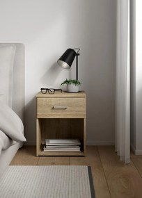 éjjeliszekrény, tölgy sonoma, GARBO