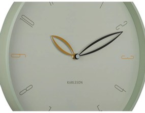 Karlsson 6012GR design falióra zöld, 40 cm átmérővel