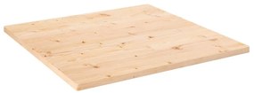 tömör fenyőfa négyszögű asztallap 70 x 70 x 2,5 cm