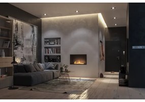 InFire - Beépített BIO kandalló 49,4x84,4 cm 3,5kW fekete