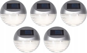 Szoláris Kerti Lámpa Falra Szerelhető LÁMPATest Falra, Lépcsőhöz 5 Db IP44