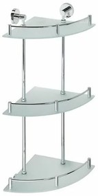 SAPHO XR606 X-Round E üveg. polc sarok. hármascsapóajtóval, 27 x 66 x 27 cm.