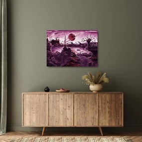 Kép - Elvarázsolt falu (üvegen) (70x50 cm)