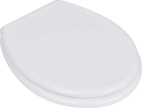Egyszerű tervezésű fehér MDF WC-ülőke