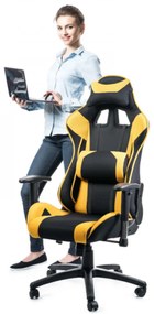 Viper forgószék fekete sárga