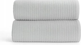 Madrit pamut törölköző csíkos 50x90 világosszürke