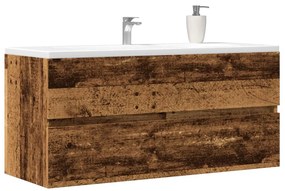 Antik fa színű szerelt fa mosdószekrény 100 x 38,5 x 45 cm