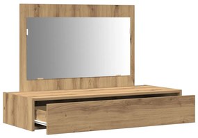 Fali öltözködőasztal Kézműves Tölgy 100x40x70 cm