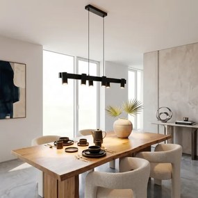 BRILAGI - LED RGBW dimmelhető, kábelen függesztett csillár SELE 6xGU10/6,5W/230V fekete