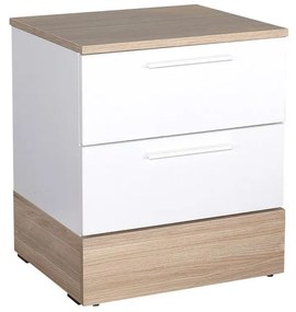 Éjjeliszekrény Sivadu 5 (tölgy + fehér). 1094436