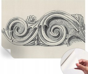 Öntapadós tapéta Divatos 3D fali ragasztóval Növényi dísz 312x219 cm