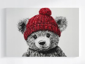Vászonkép Canvas Mackó Játék Plüss Ölelő Sapka 60x40