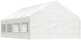 fehér polietilén pavilon tetővel 8,92 x 5,88 x 3,75 m