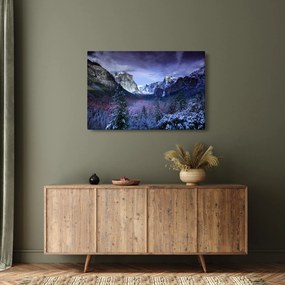 Téli hegyi tájkép (90x60 cm)