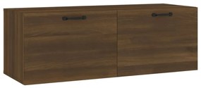 Barna tölgy színű szerelt fa faliszekrény 100 x 36,5 x 35 cm