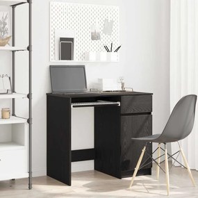 Fekete tölgy forgácslap íróasztal 86x49x76 cm