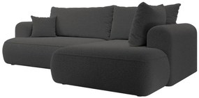Sarokkanapé Olivo II (J) (sötétszürke + fekete). Akció -15%. 1099262