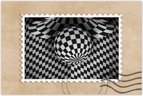 Poszterek 90x60 Absztrakt fekete-fehér