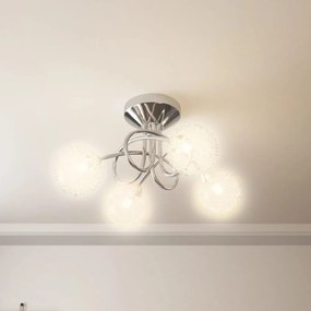 mennyezeti lámpa dróthálós burákkal 4 db G9 LED-lámpával