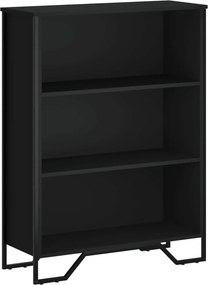 vidaXL fekete szerelt fa könyvszekrény 80 x 31 x 106 cm