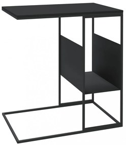 fekete szerelt fa kisasztal 55x36x59,5 cm