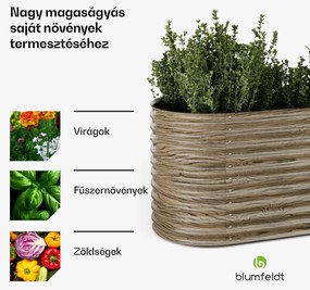 High Grow magaságyás, 913 L, Ergonomikus, Időjárásálló, Ovális
