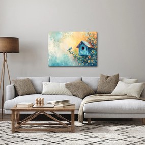Kép - Madárház, akvarell (70x50 cm)