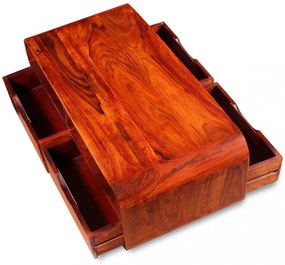 tömör kelet-indiai rózsafa dohányzóasztal 90 x 40 x 35 cm